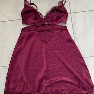 Victoria’s Secret satin slip.